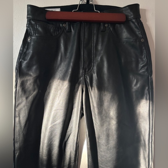 GAP Sleek Black Leather Pants - Picture 4 of 9